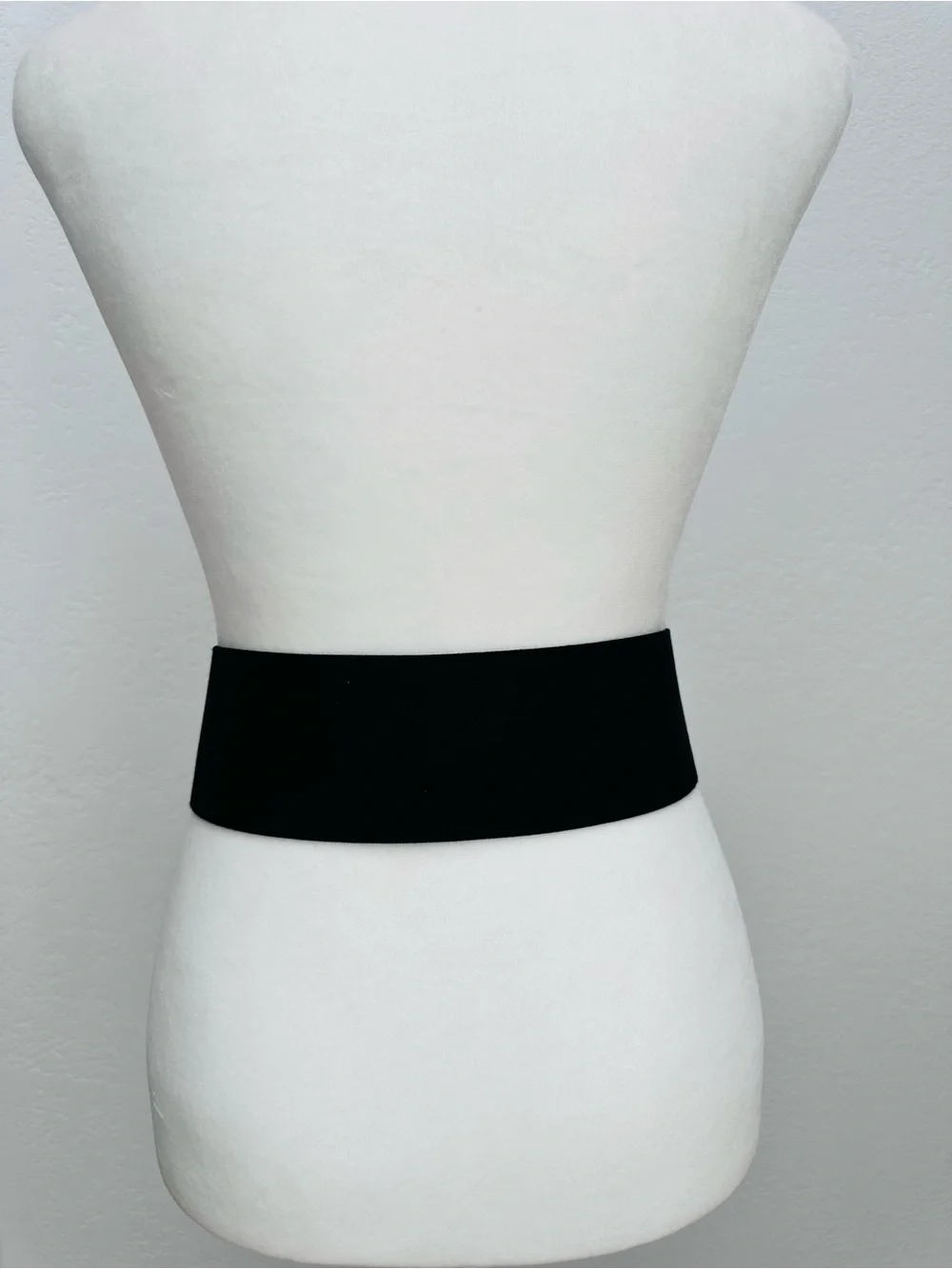Eugenia Kim Black Patent Wide Waist Belt with Silver Bar / Size M